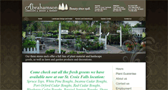 Desktop Screenshot of abrahamsonnurseries.com